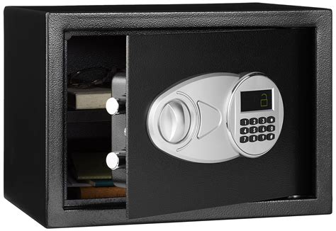 steel security box with electric lock|amazon basics lock box.